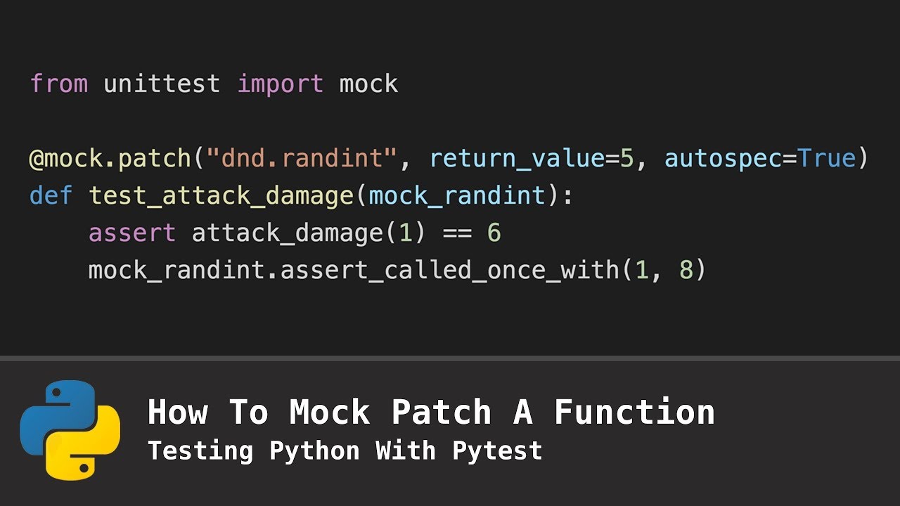 pytest mock