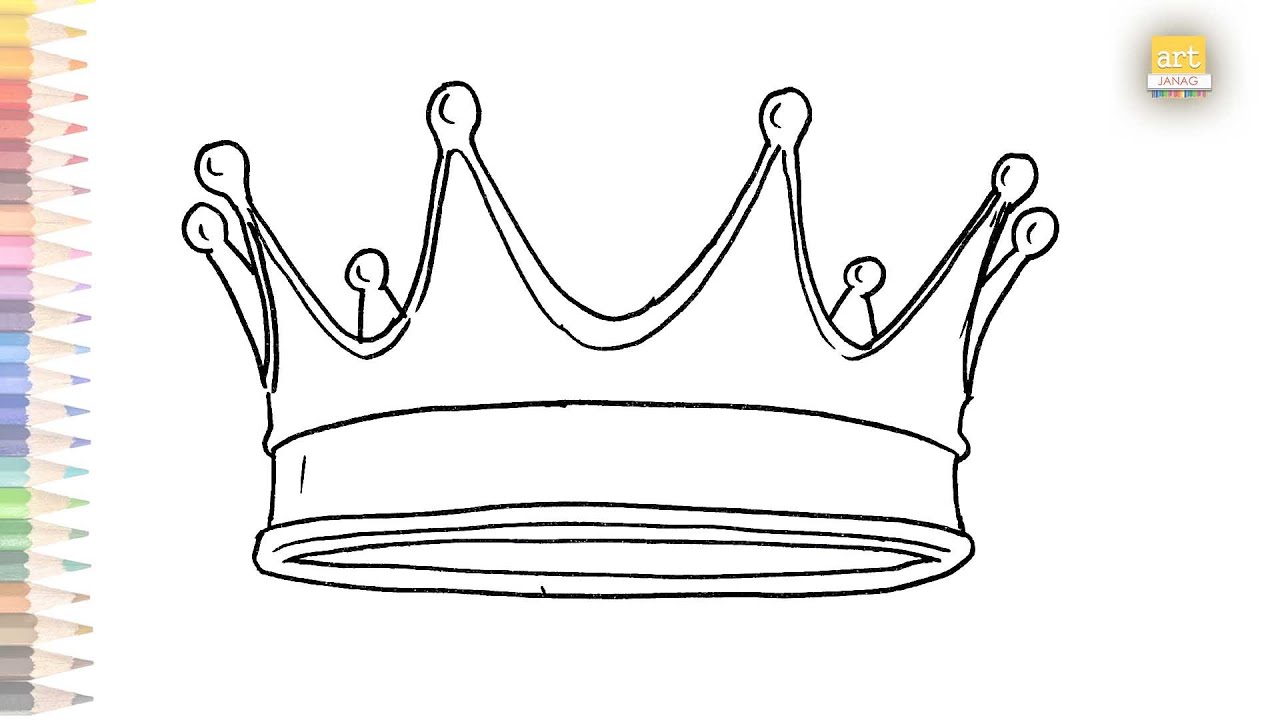 queen crown drawing