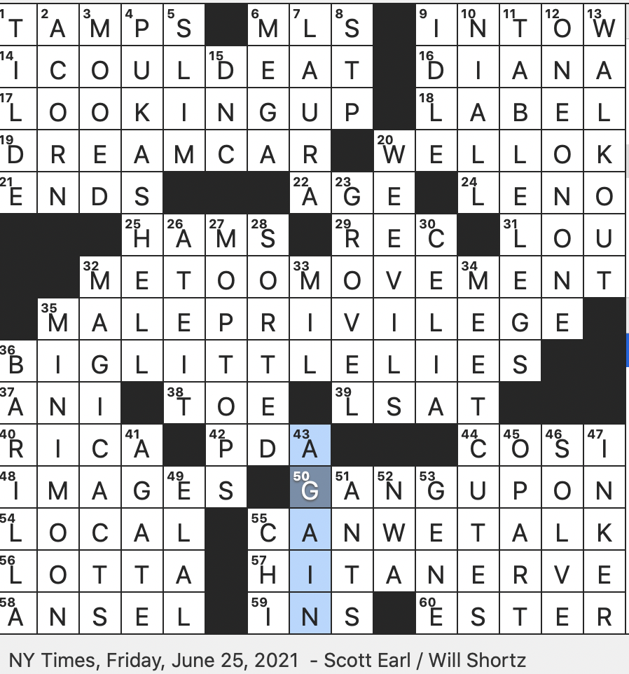 quick photo nyt crossword