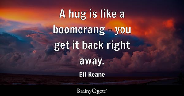 quotes about a hug