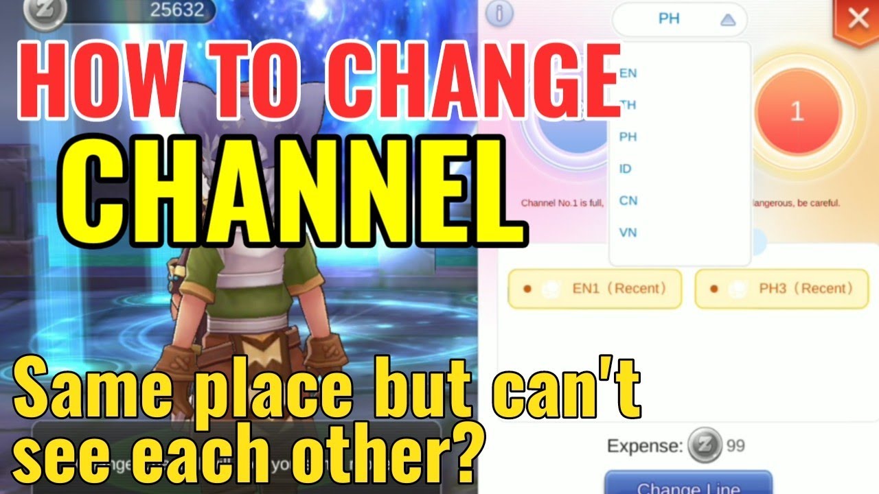 ragnarok m change channel