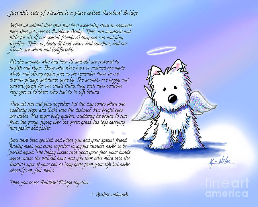 rainbow poem dog