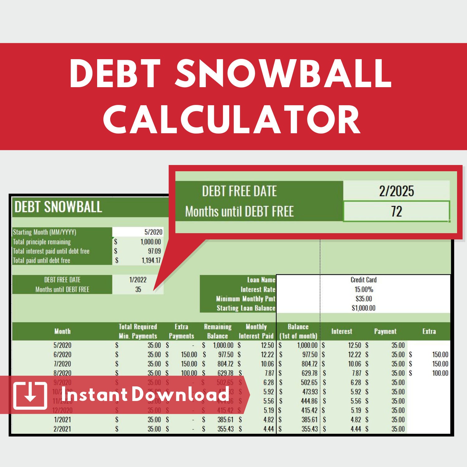 ramsey payoff calculator