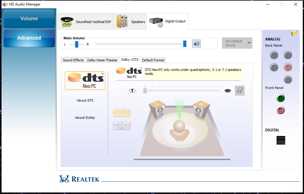 realtek high definition sst