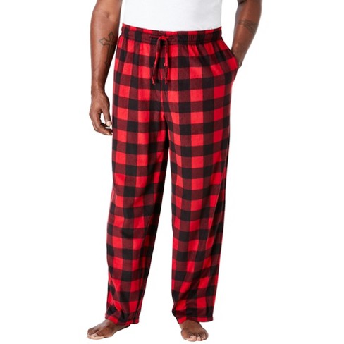 red plaid pajama pants