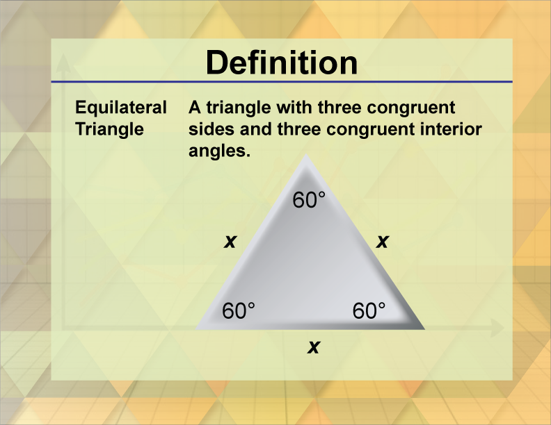 regular triangle definition