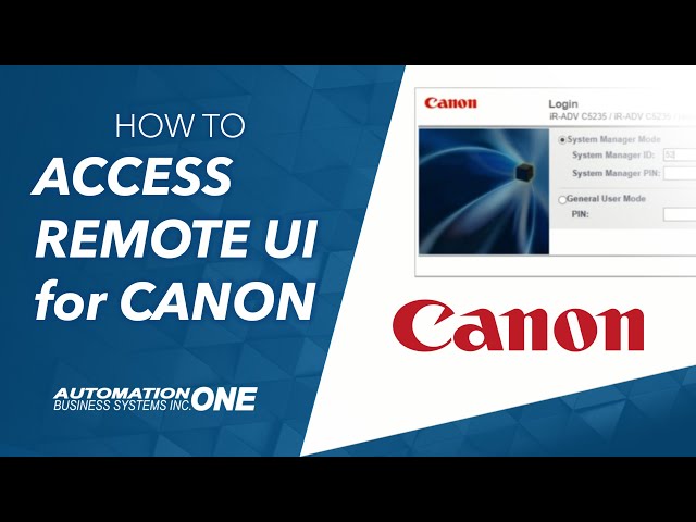 remote ui canon printer