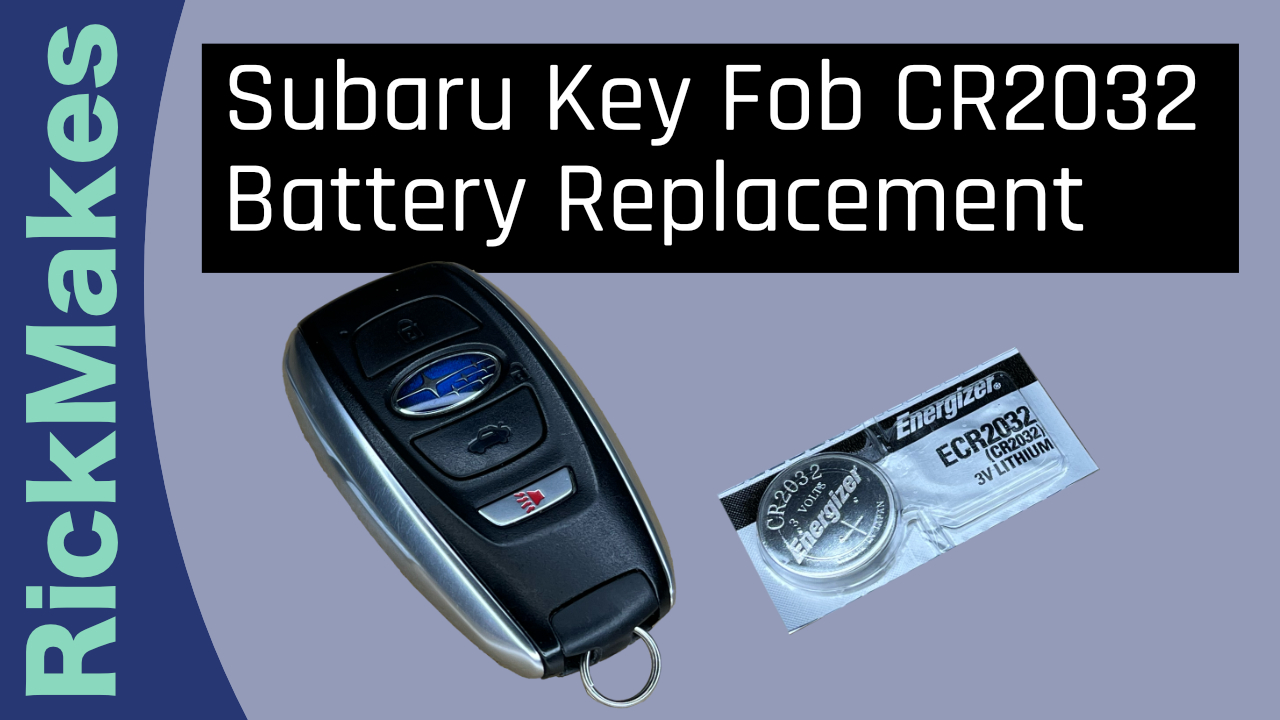 replacing battery subaru key fob