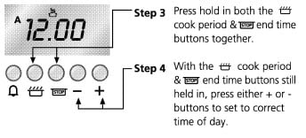 reset clock on rangemaster