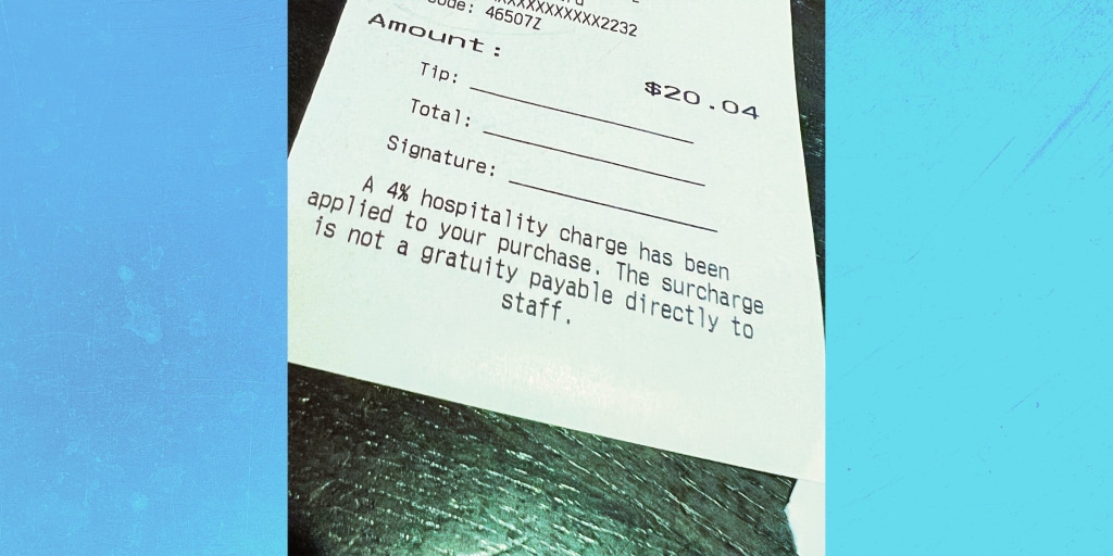 restaurant adversity surcharge