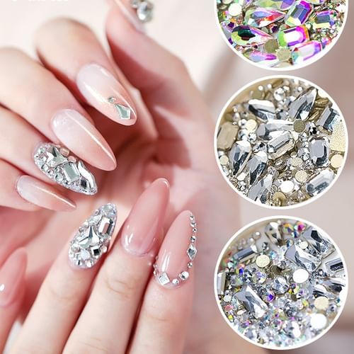 rhinestone nail designs