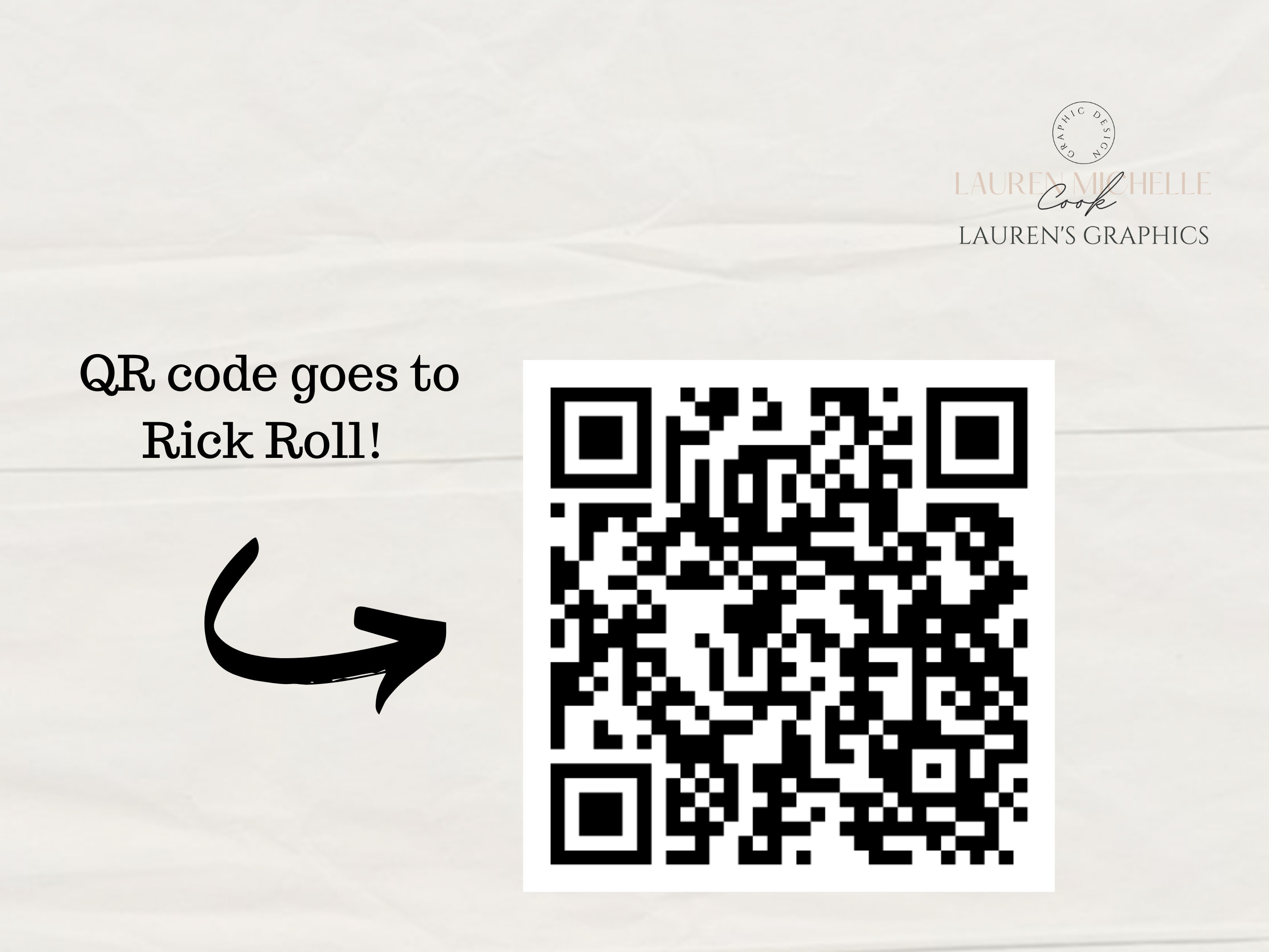 rick roll qr code sticker