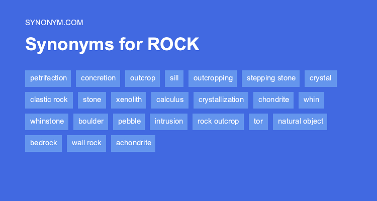 rock synonyms