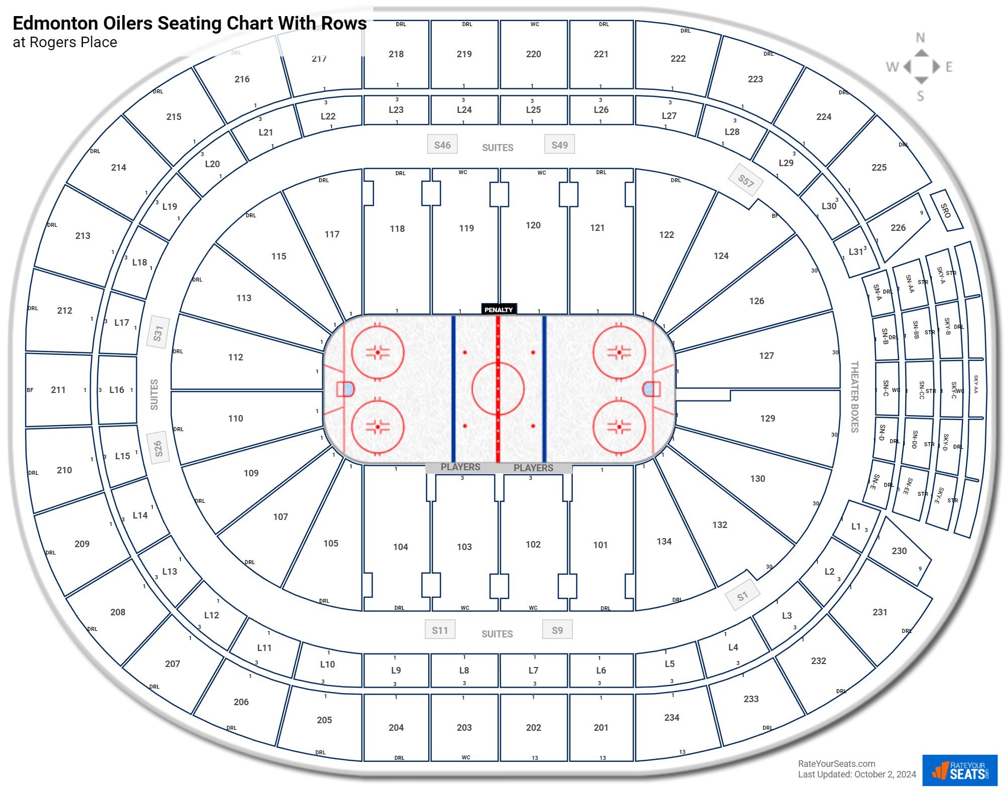 rogers place seat view