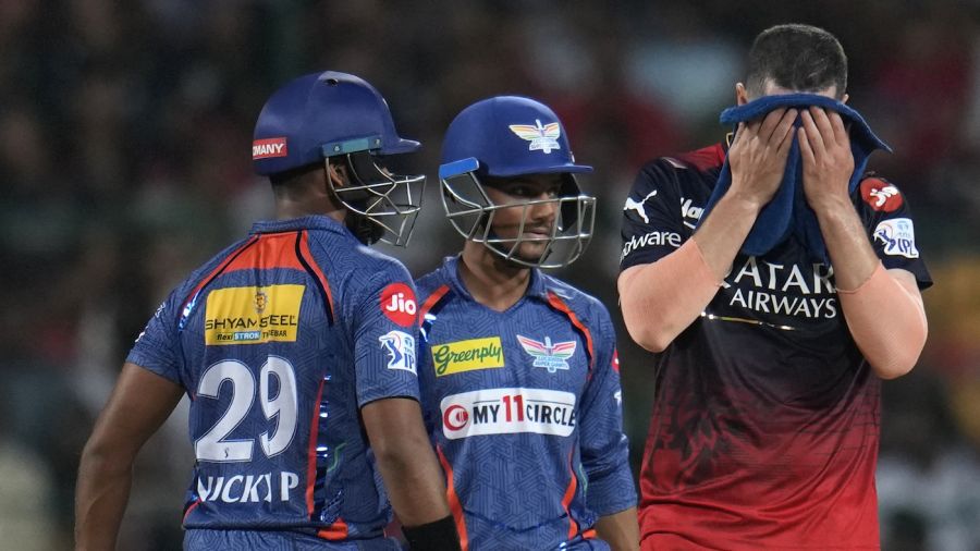 royal challengers bangalore vs lucknow super giants match scorecard