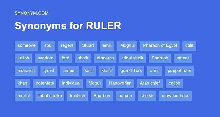 ruler synonyms
