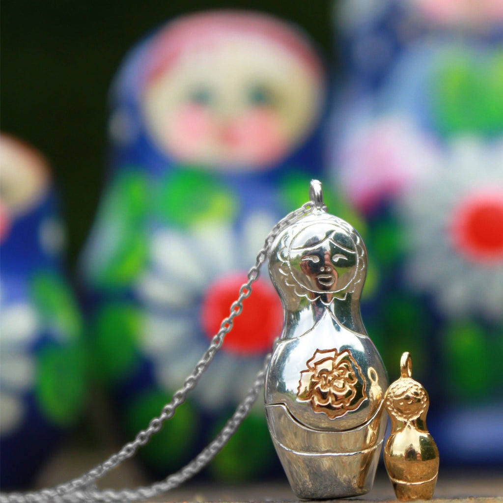 russian doll necklace