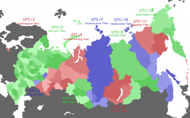 russie fuseau horaire