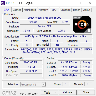 ryzen 5 3500u