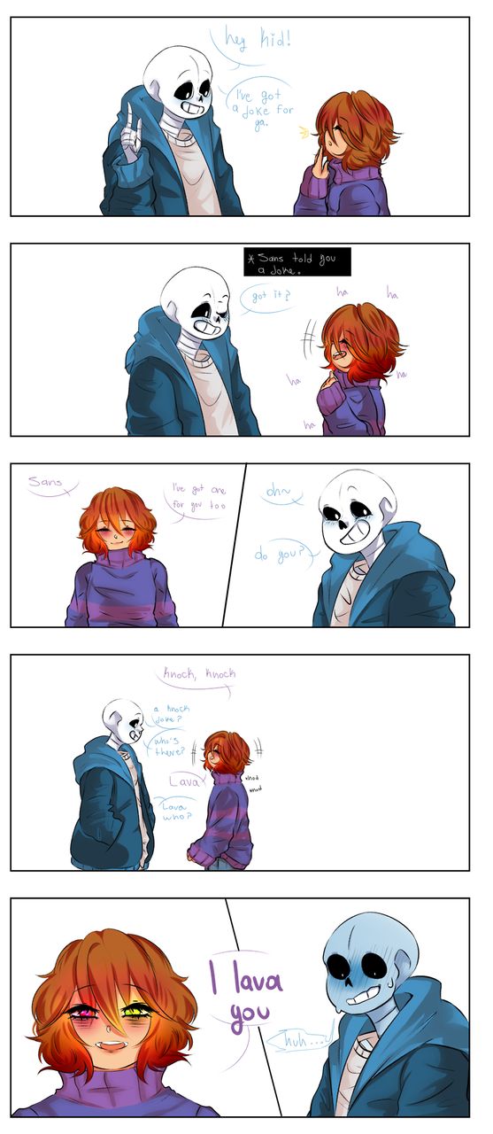 sans x frisk comic