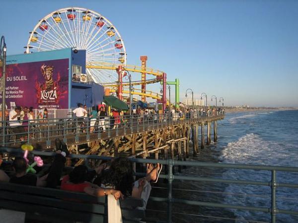 santa monica pier coordinates