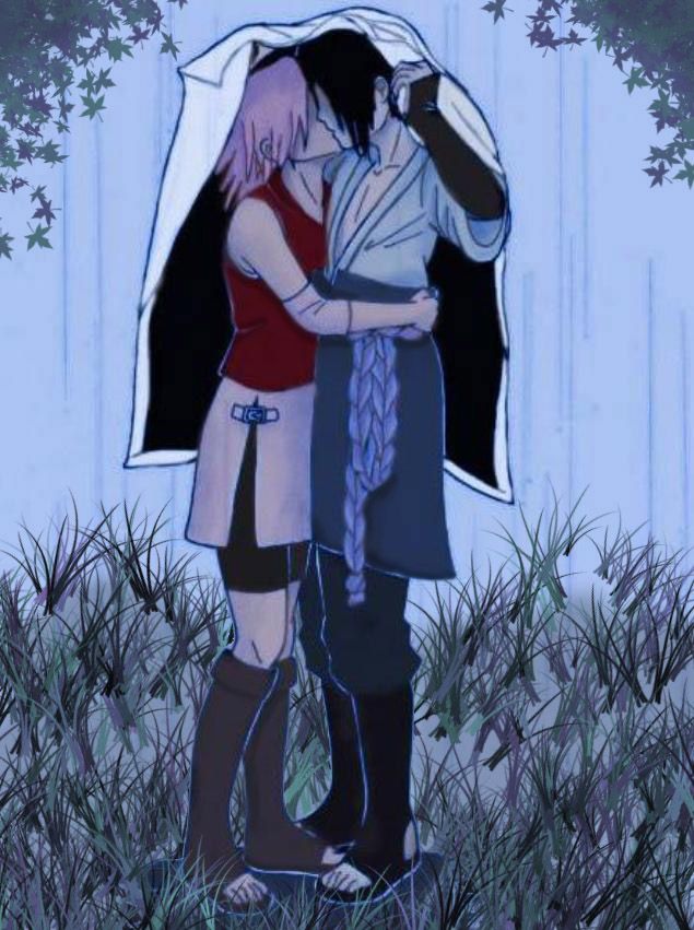 sasuke and sakura kiss