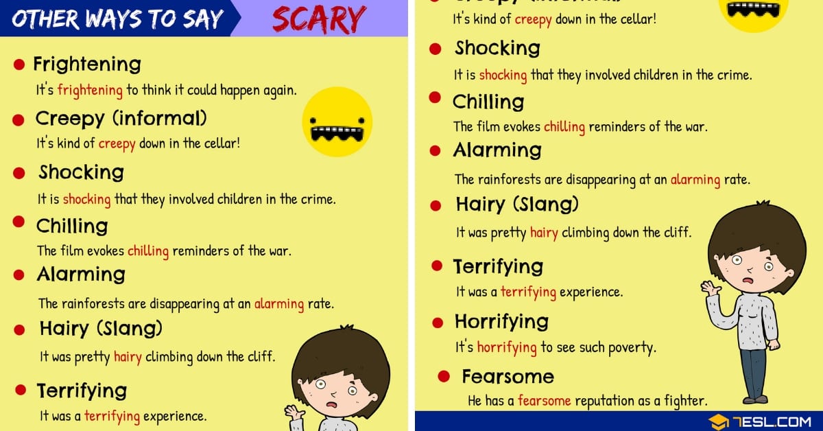 scarier synonym