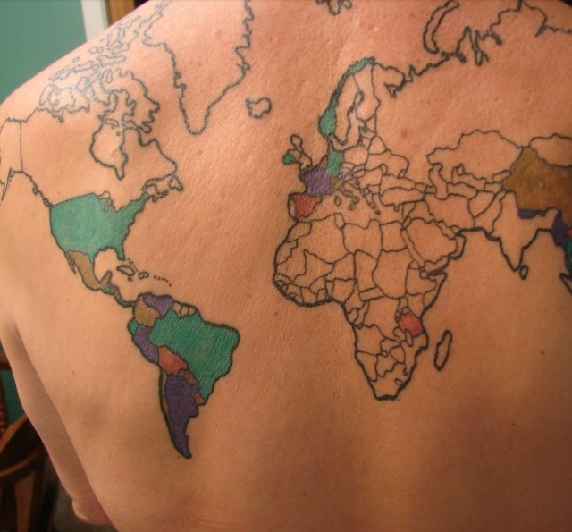 scratch map tattoo