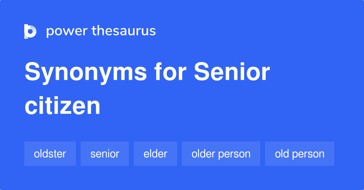 senior citizen thesaurus