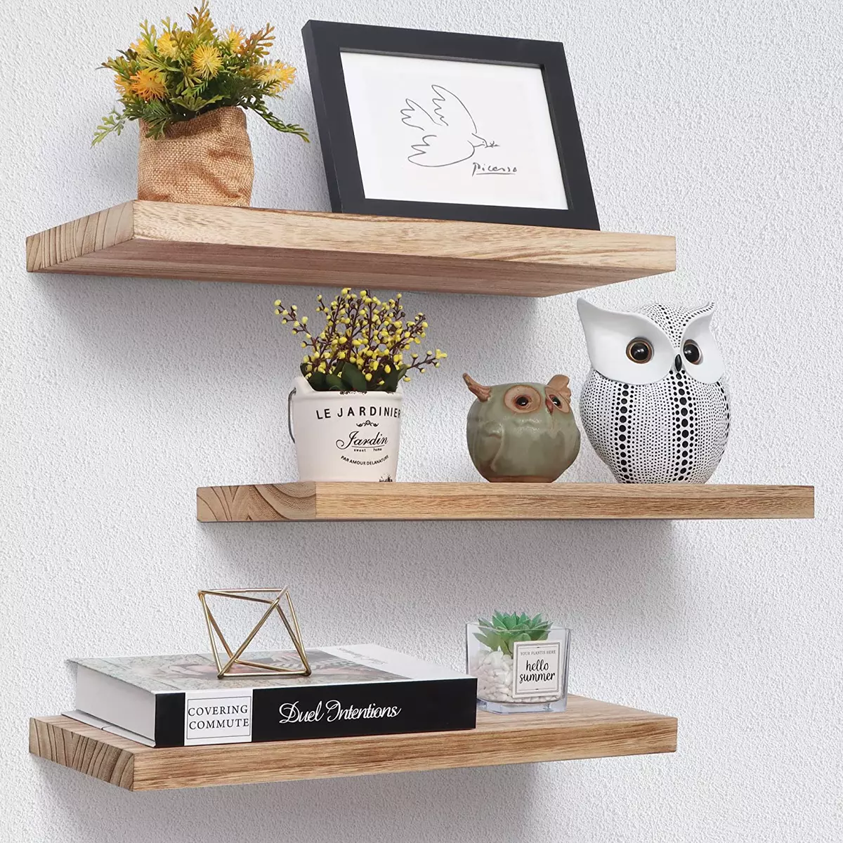 set of 3 floating shelves