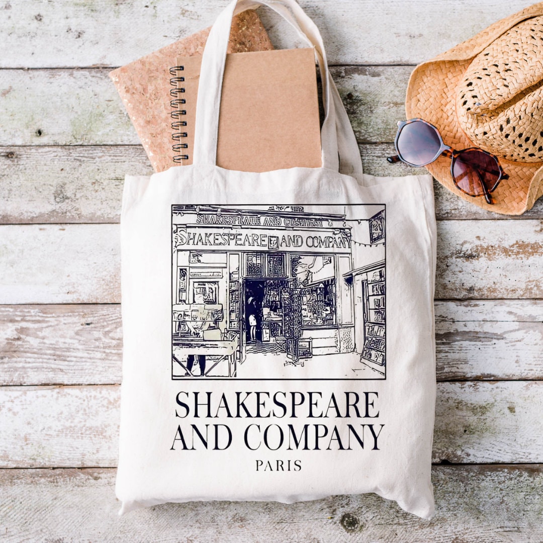 shakespeare and co tote bag