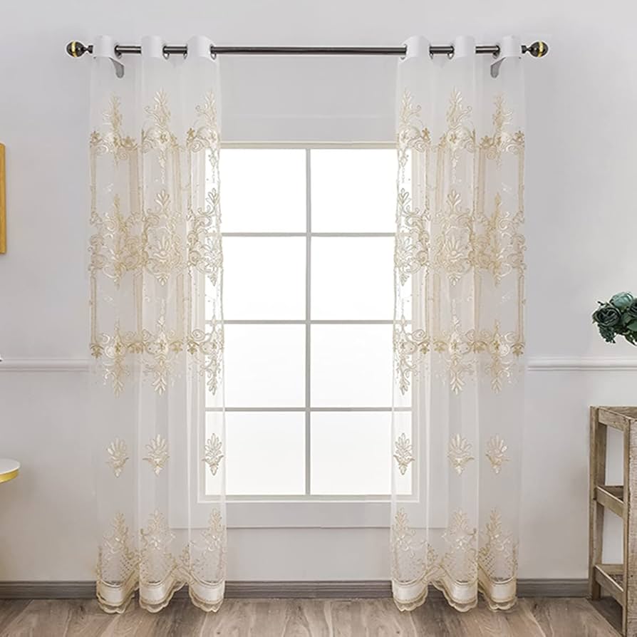 sheer window drapes