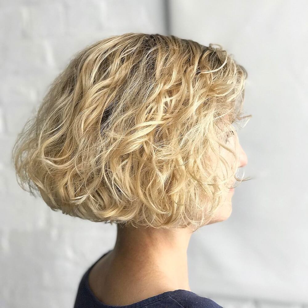 short haircuts for thin curly hair