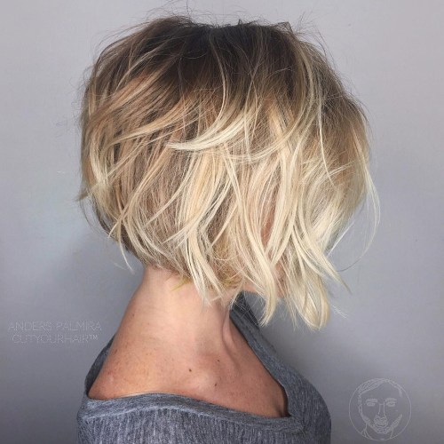 short hairstyles layered bob