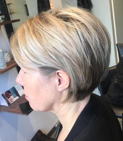 short layered hairstyles for over 50