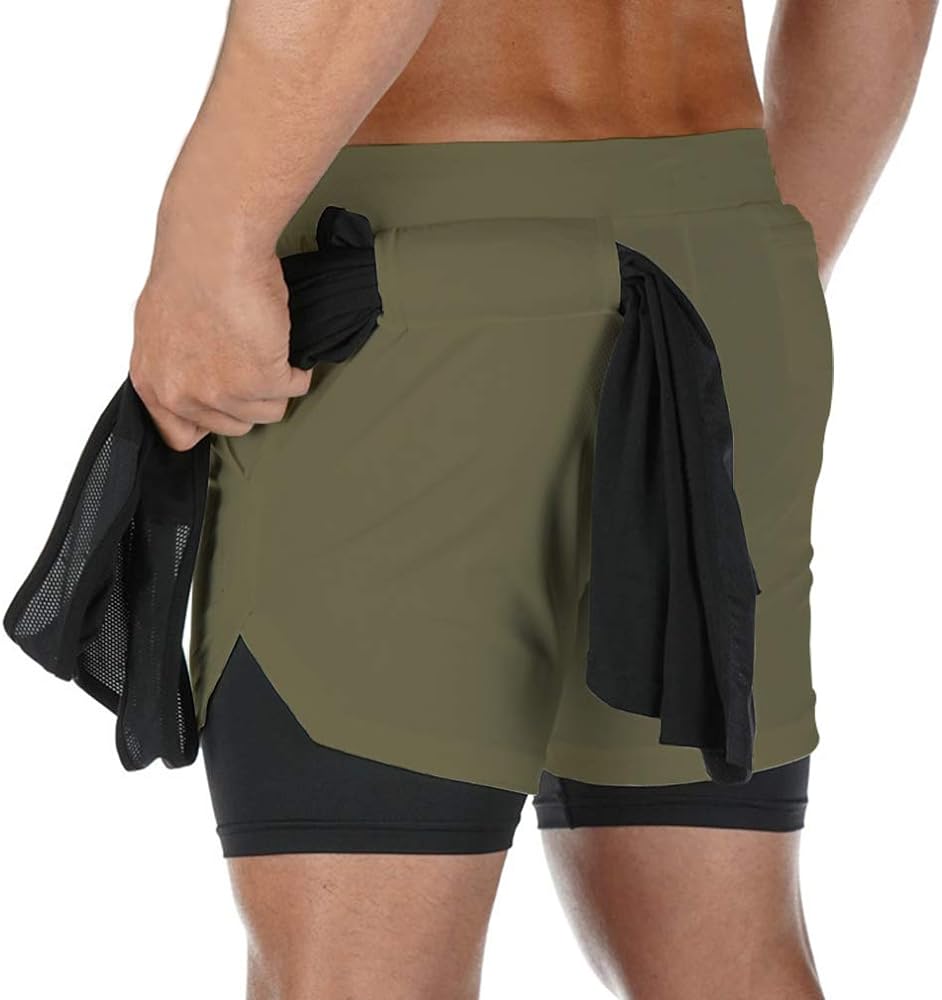 shorts with built in towel