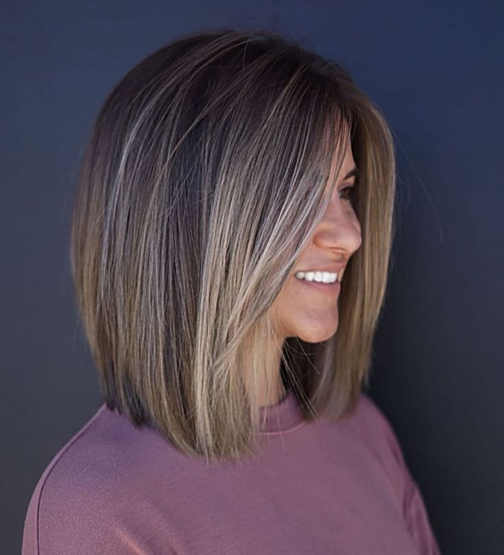 shoulder length long bob haircut