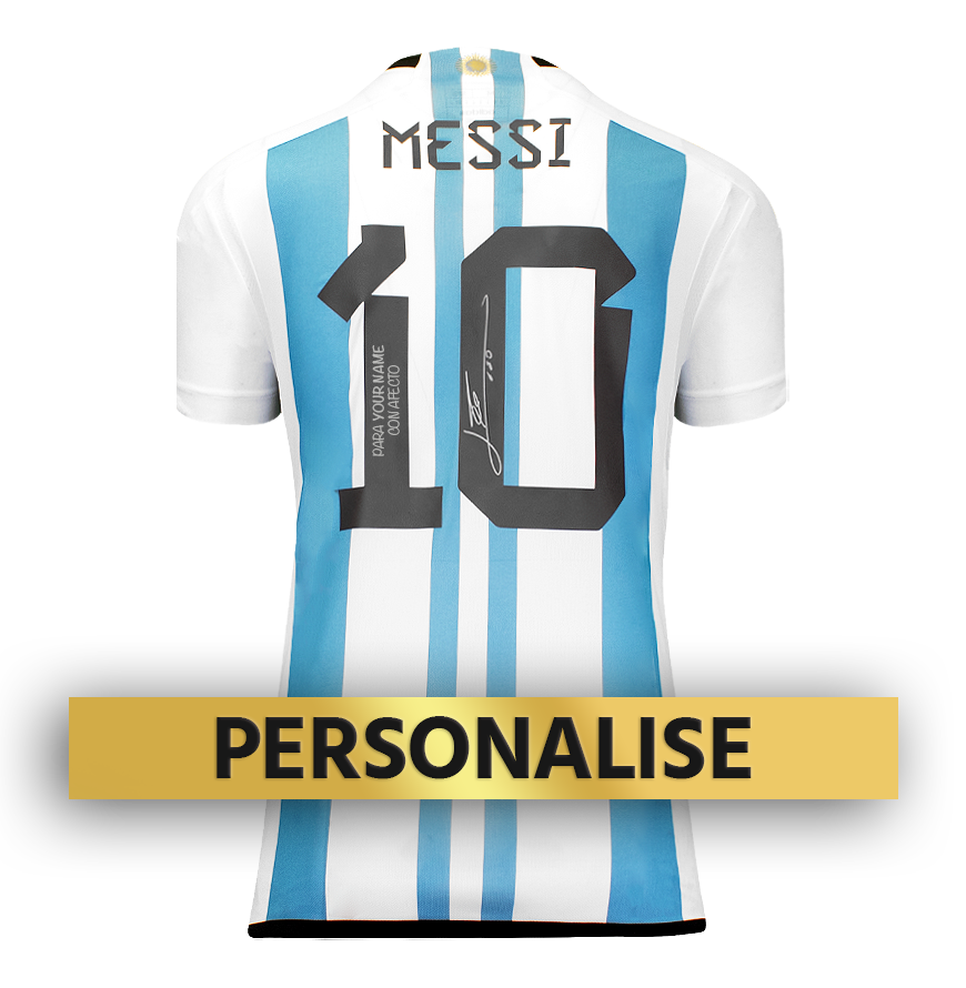 signed messi argentina shirt