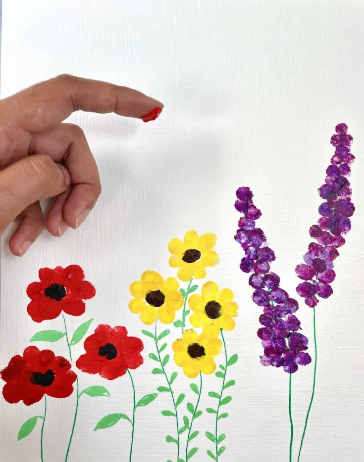 simple easy flower painting