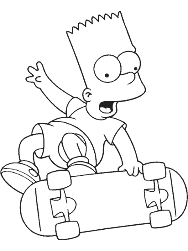 simpsons dibujos para colorear