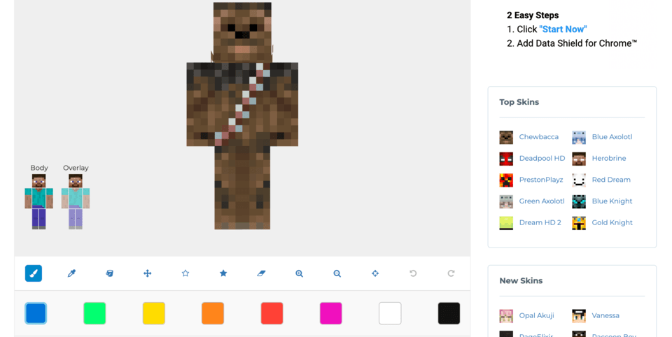 skins minecraft create