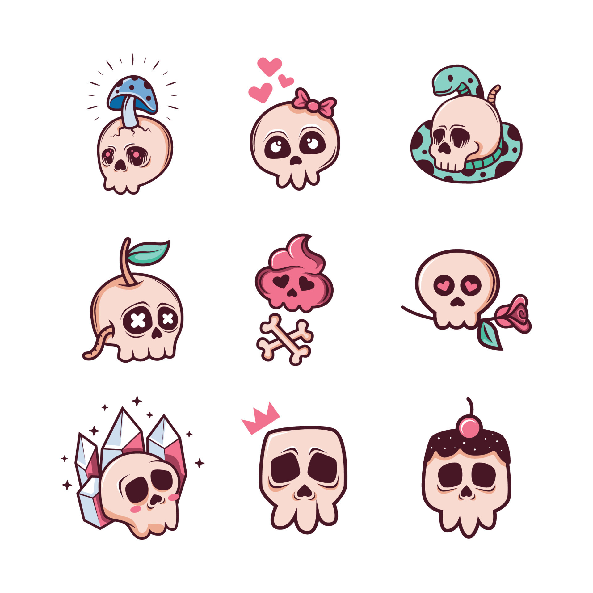 skull kawaii