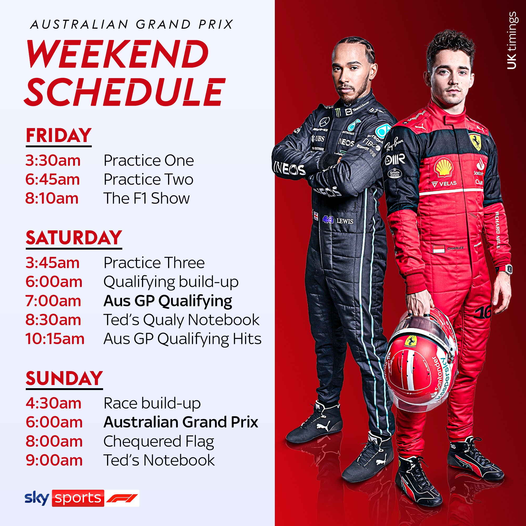 sky sports schedule f1