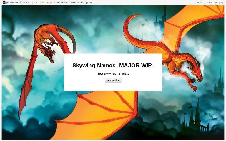 skywing names generator