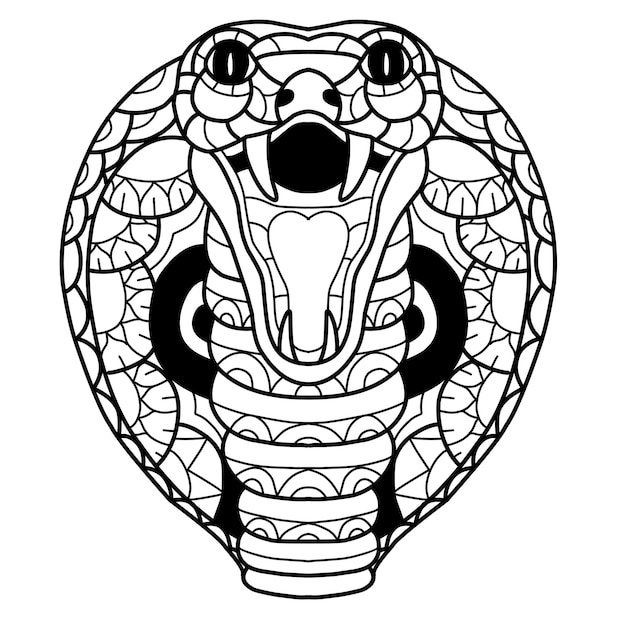snakes colouring