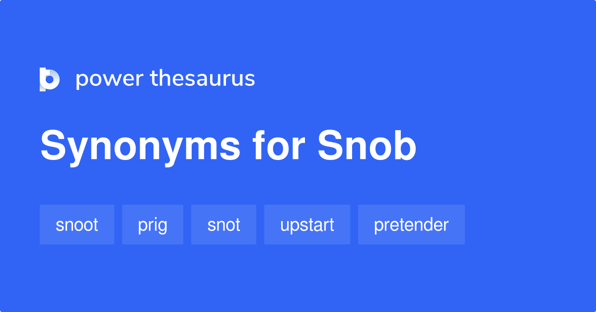 snob antonym