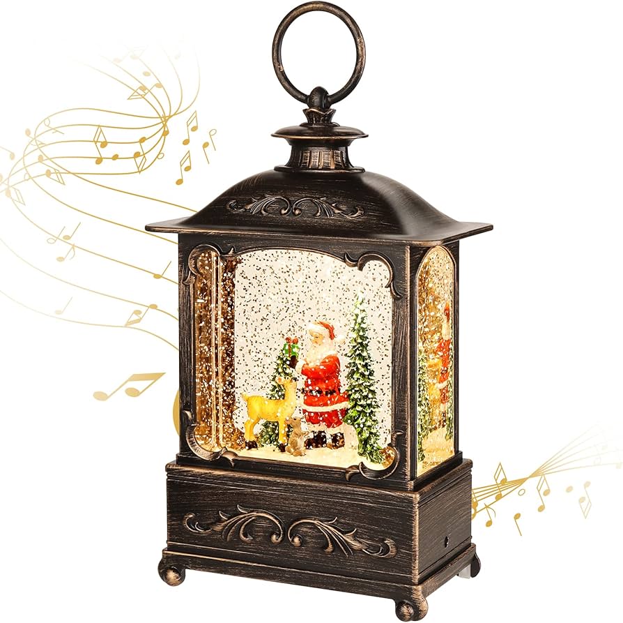 snow globe lantern christmas