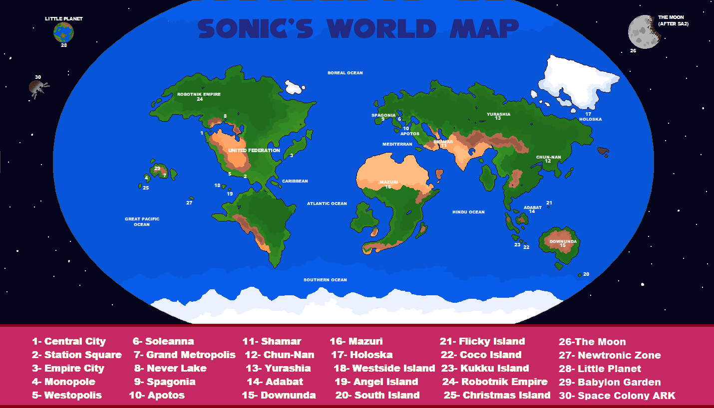 sonic the hedgehog map