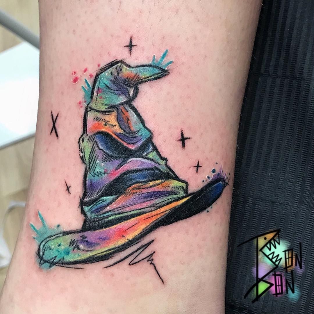 sorting hat tattoo