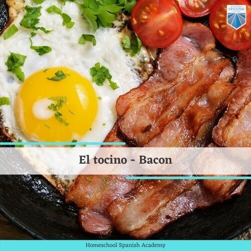 spanish word for bacon